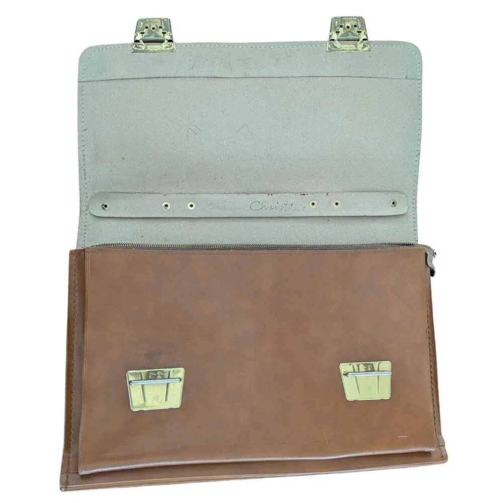 Vintage Faux Leather 1970's Briefcase